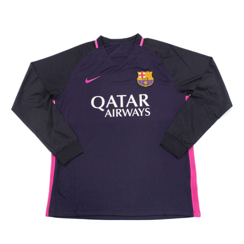 2016-17 FC Barcelona Away Long Sleeve Kit