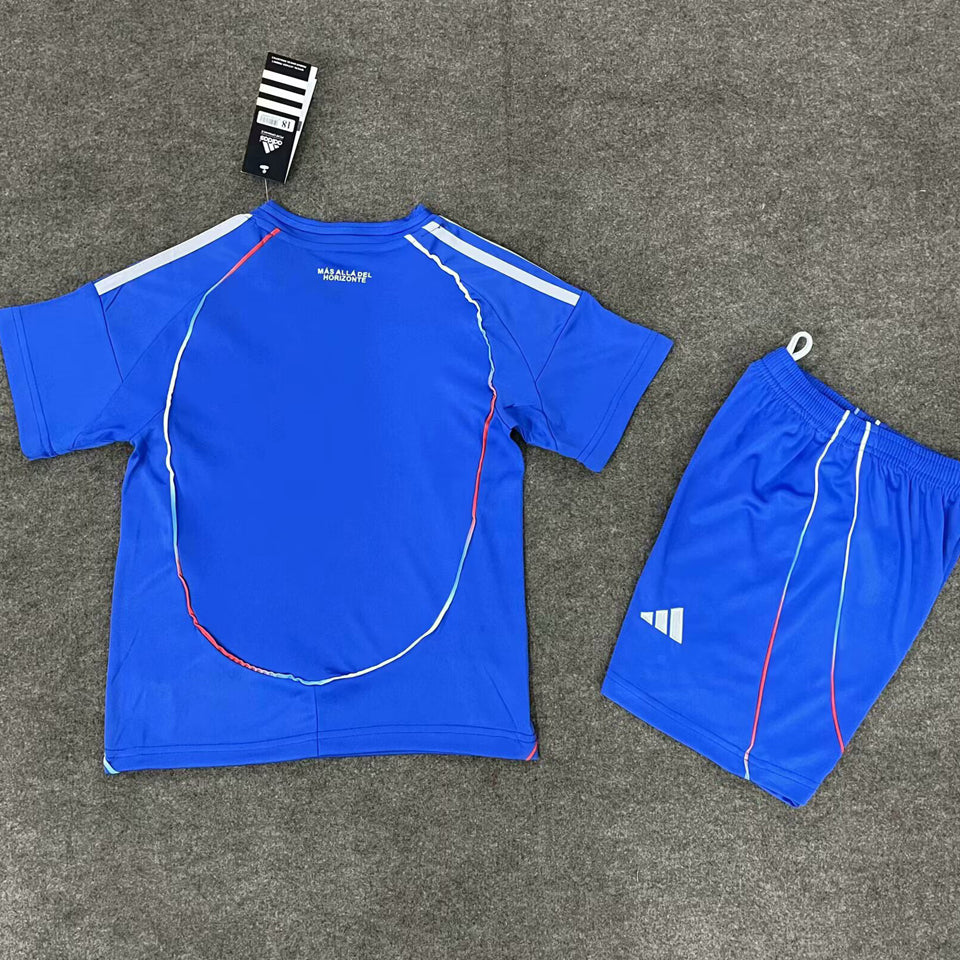 2025/26 Universidad de Chile Home Short Sleeve Jersey for Kids