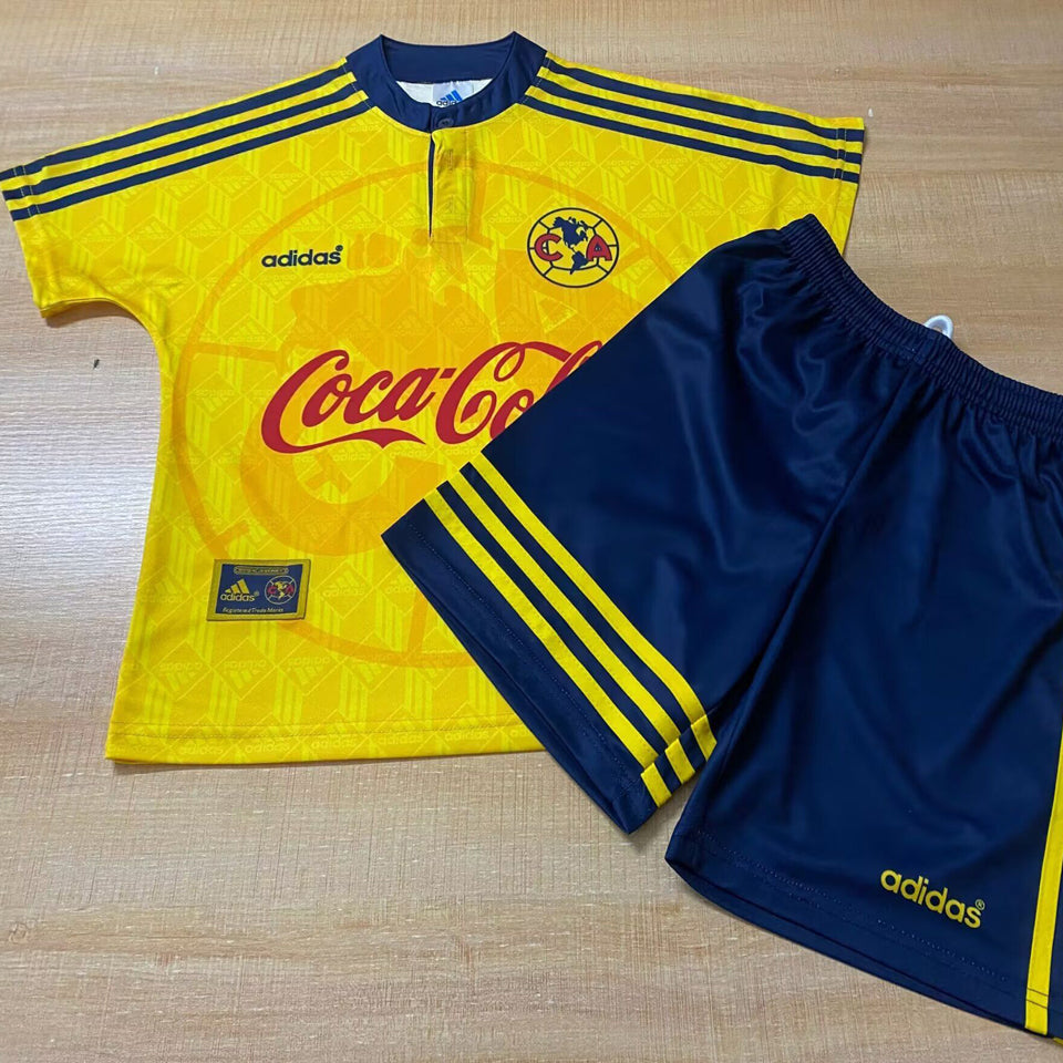 1998/99 Club America Home Short Sleeve Retro Kids Jersey