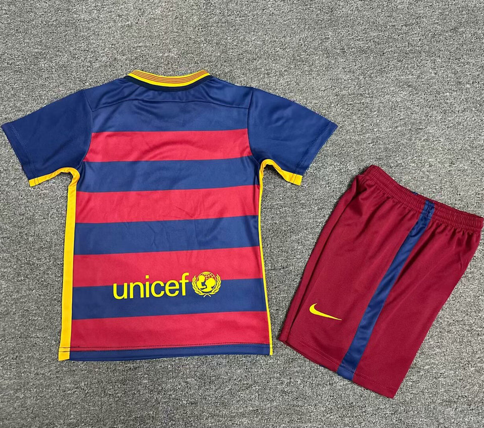 2015-16 FC Barcelona Home Kit Kids