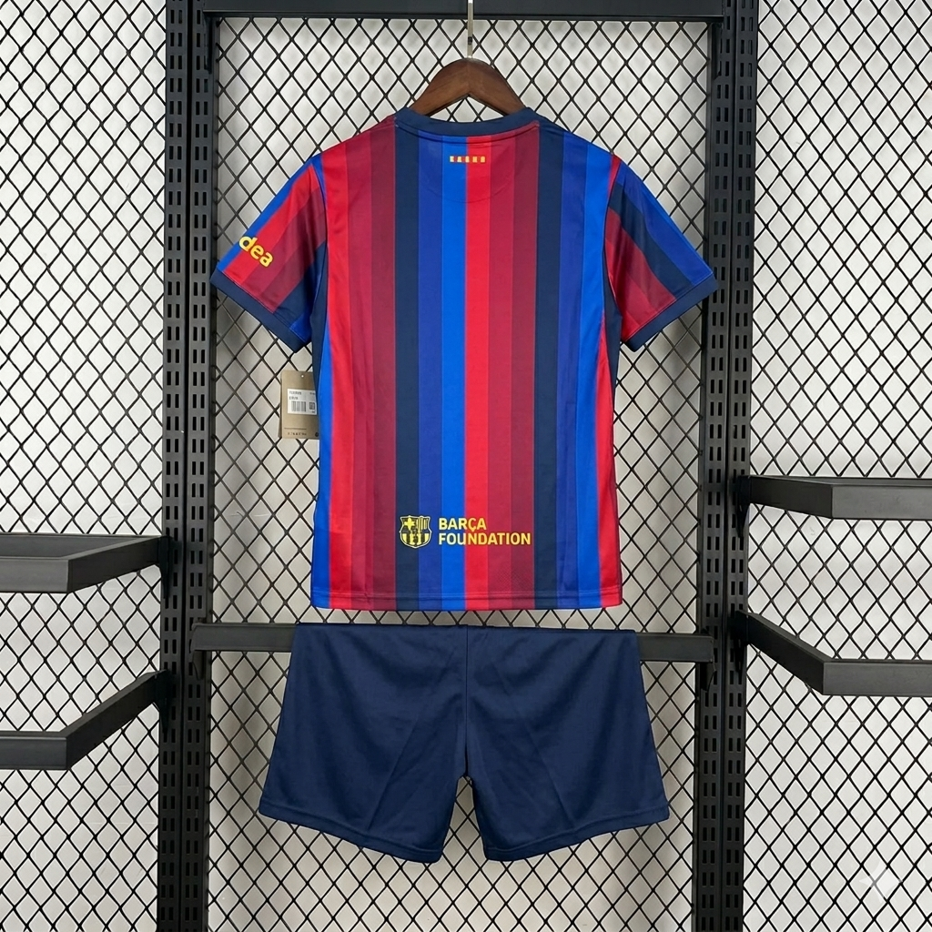 26/27 FC Barcelona Home Kit Kids (With Spotify Logo)