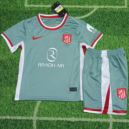 2024/25 Atletico Madrid Away Short Sleeve Kids' Jersey