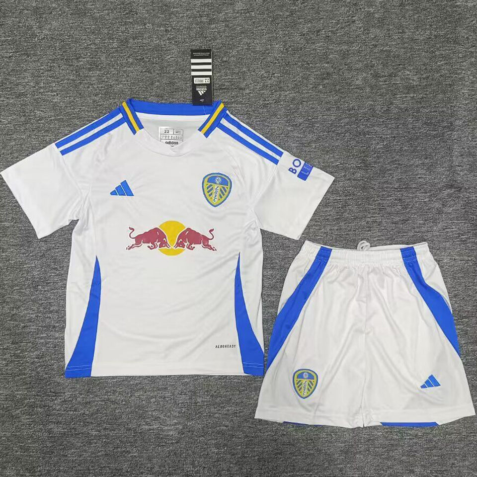 2024/25 Leeds United Home Short Sleeve Kids Jersey