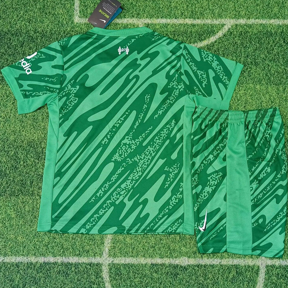 2024/25 Liverpool Goalkeeper Short Sleeve Jersey for Kids