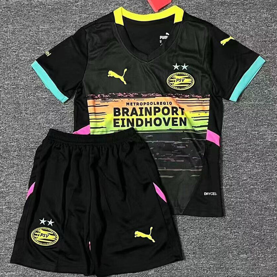 2024/25 PSV Away Short Sleeve Kids' Jersey