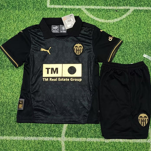 2024/25 Valencia Away Short Sleeve Kids Jersey