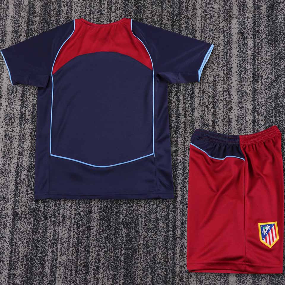 2004/05 Atletico Madrid Away Short Sleeve Retro Kids Jersey