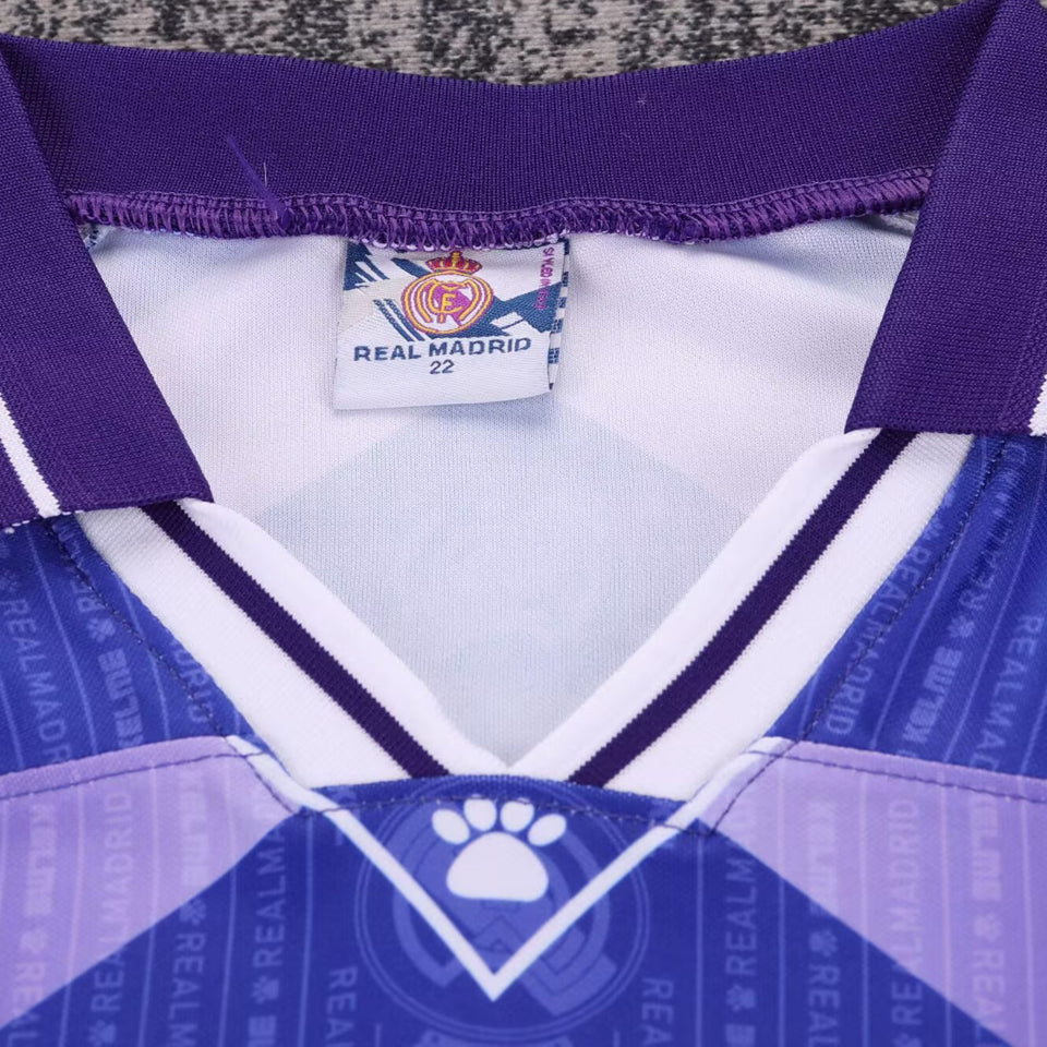 1966/97 Real Madrid Away Short Sleeve Retro Kids Jersey