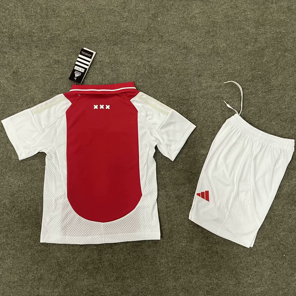 2024/25 Ajax Home Short Sleeve Jersey for Kids