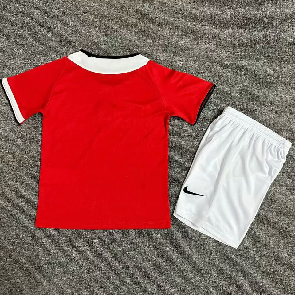 2004/06 Manchester United Home Short Sleeve Retro Kids Jersey