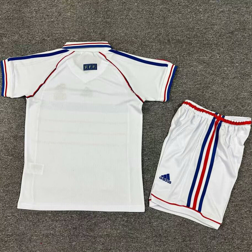1998 France Away Kids National Team Retro
