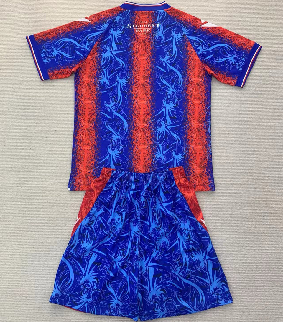 2024/25 Crystal Palace Home Short Sleeve Kids Jersey