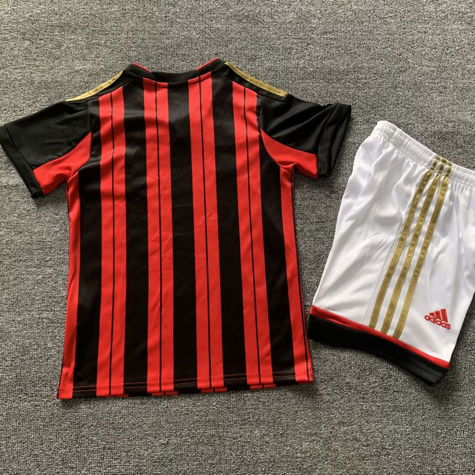 2013/14 AC Milan Home Short Sleeve Retro Kids Jersey