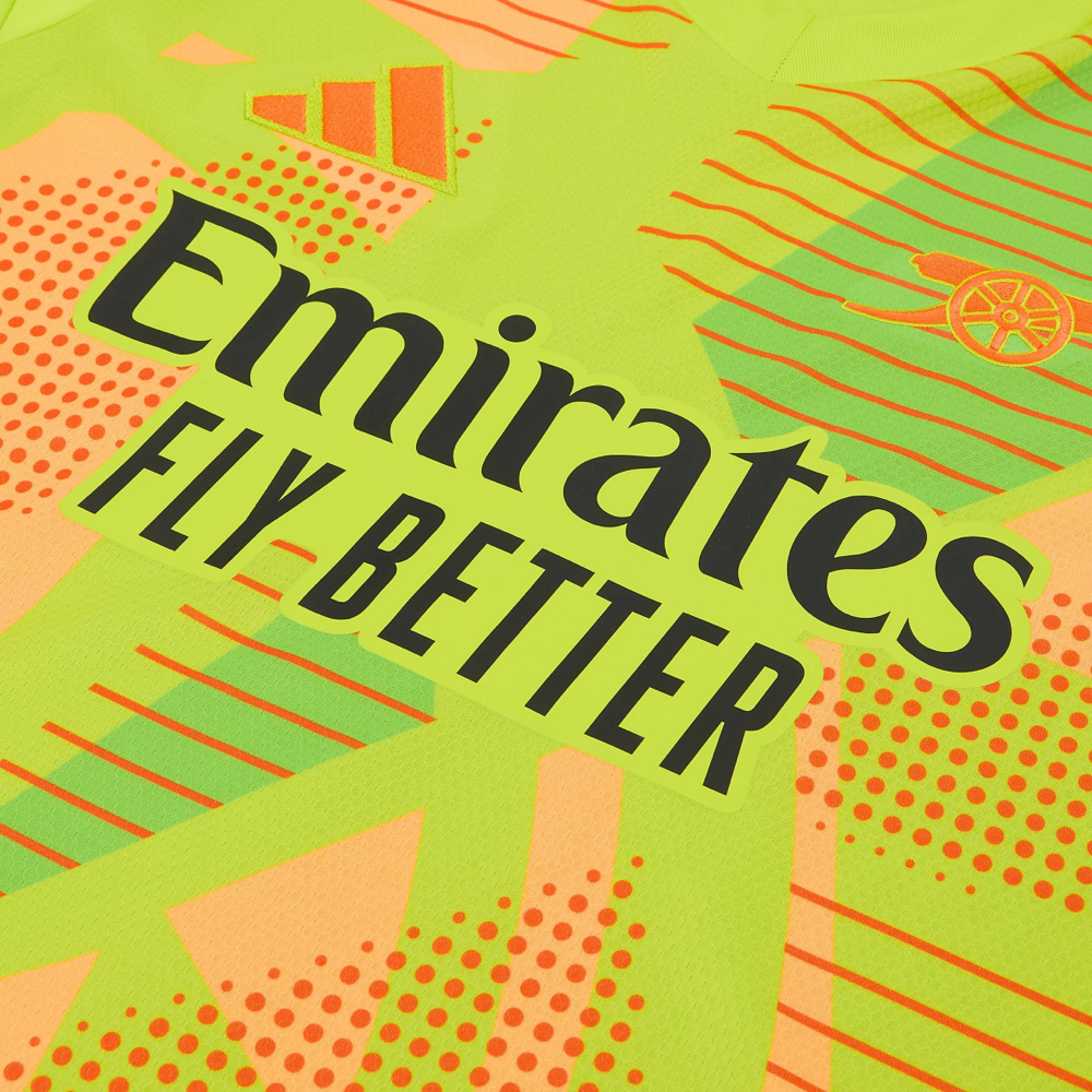 2024-25 Arsenal FC Yellow Goalkeeper Kit