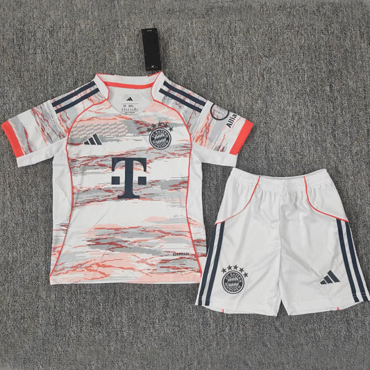 2025/26 Bayern Munich Away Short Sleeve Kids' Jersey