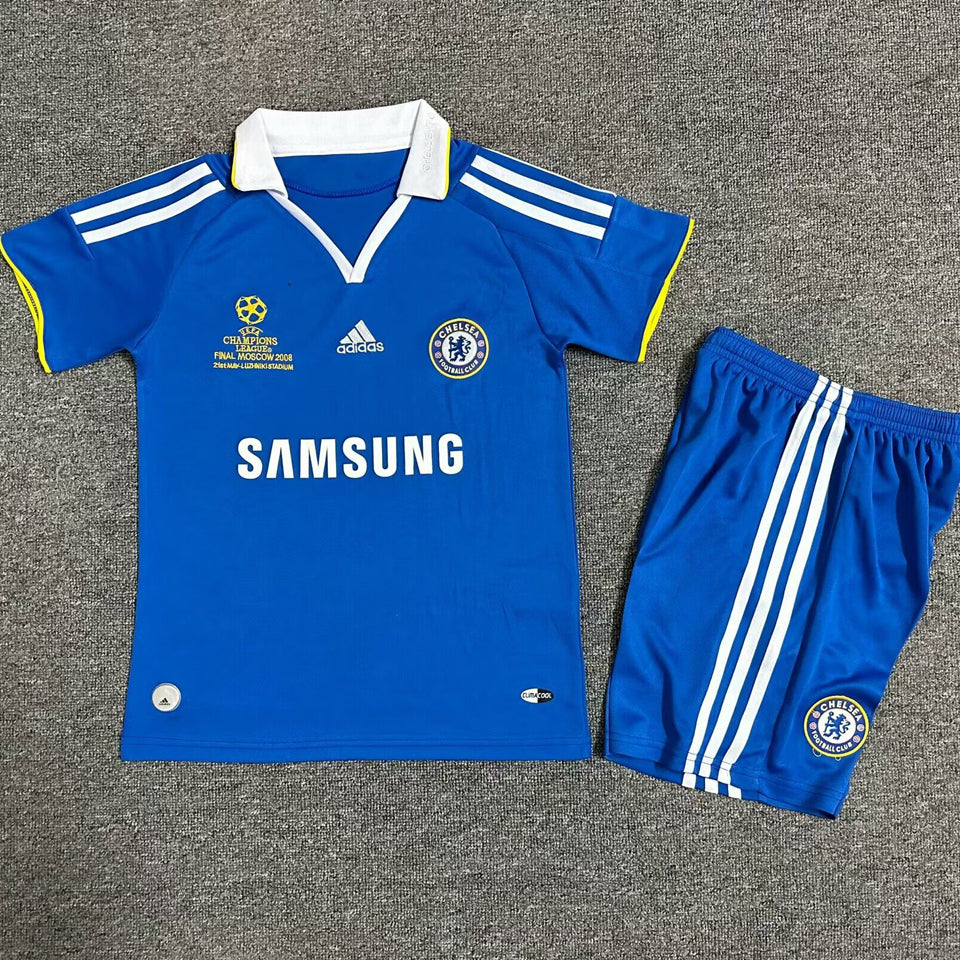 2007/08 Chelsea Home Short Sleeve Retro Kids Jersey