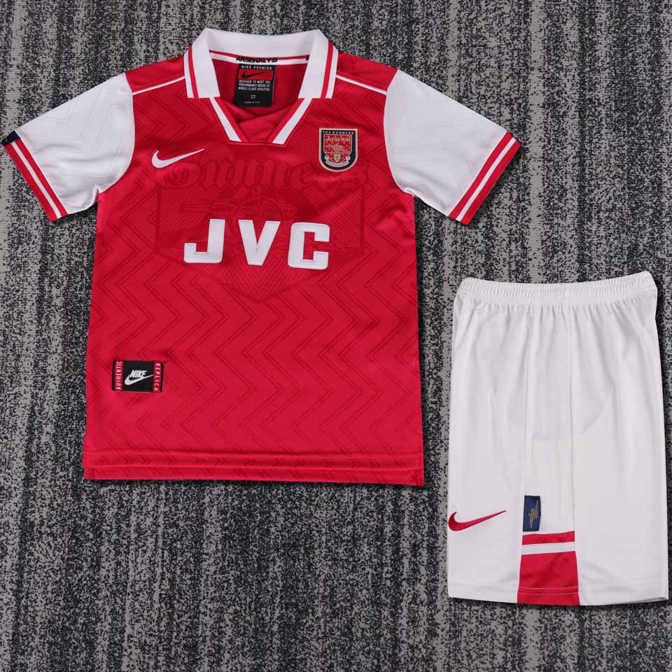 1996/98 Arsenal Home Short Sleeve Retro Kids Jersey