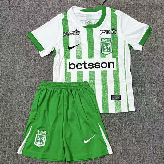 2025/26 Atletico Nacional Home Short Sleeve Jersey for Kids