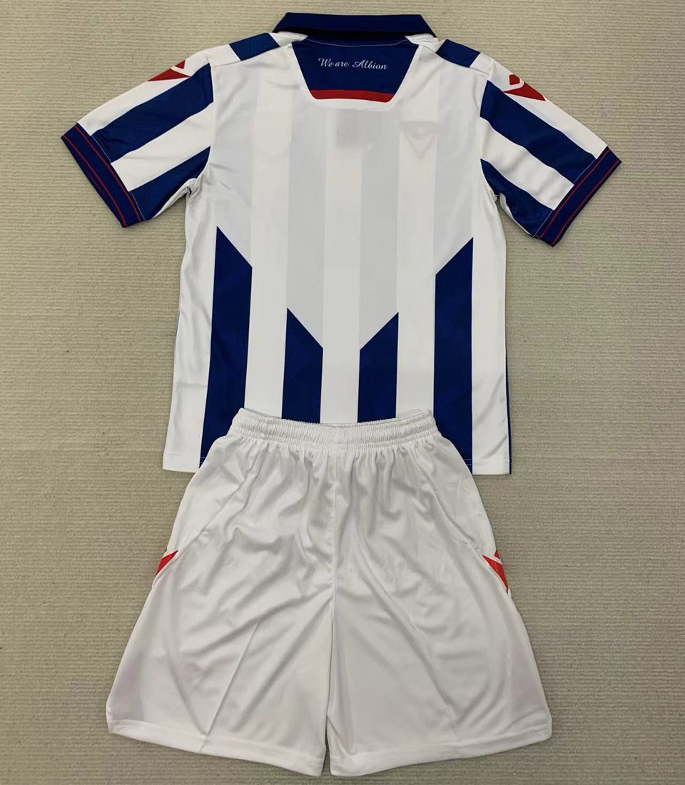 2024/25 West Bromwich Albion Home Short Sleeve Kids Jersey