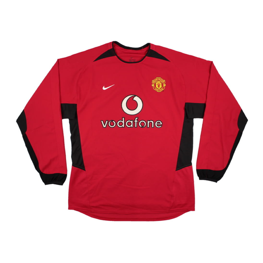 2002-04 Manchester United FC Home Long Sleeve Kit