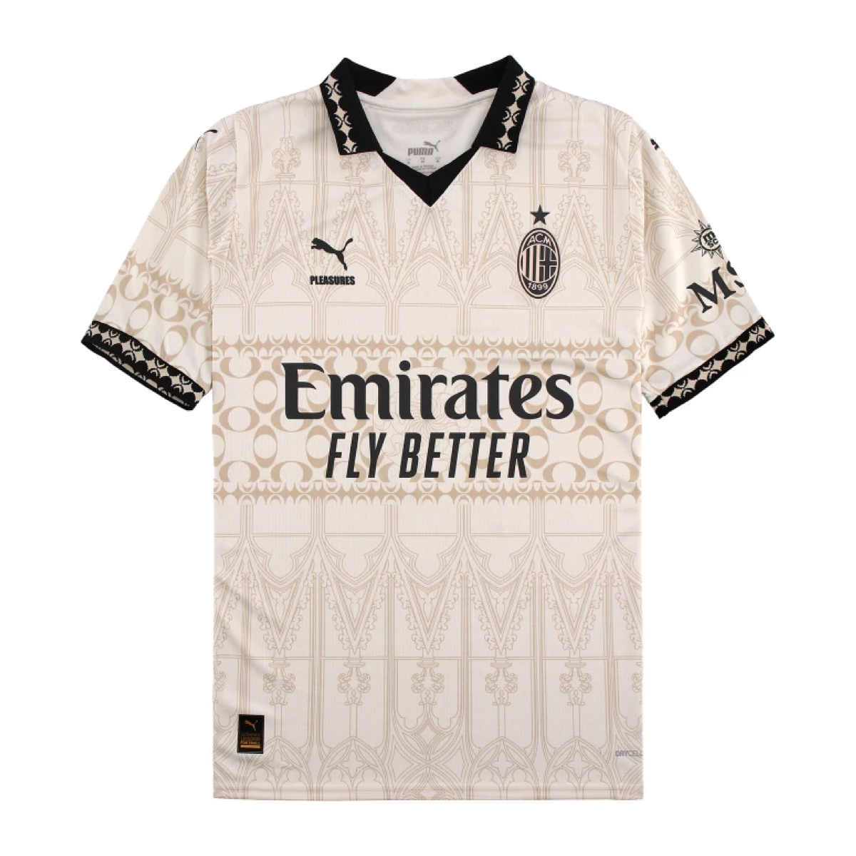 2023-24 AC Milan x Pleasures Kit Special Edition Beige