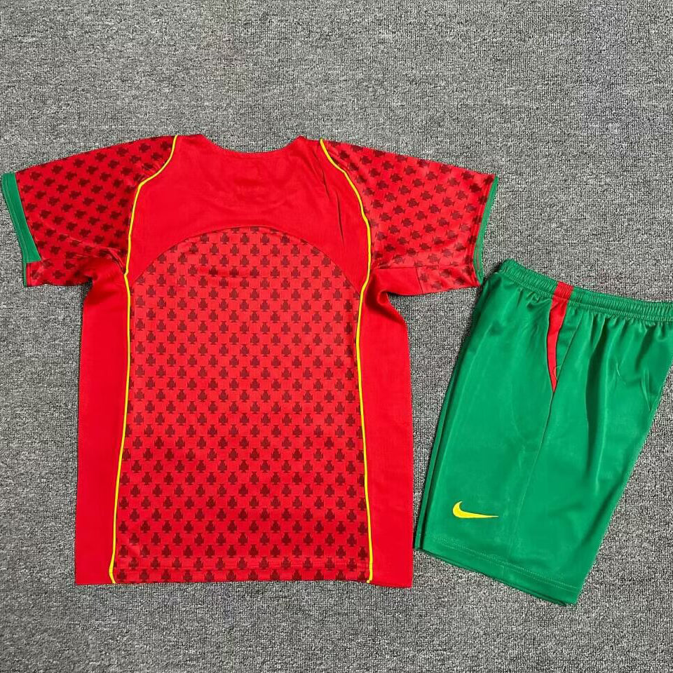 2004 Portugal Home Children's National Team Retro