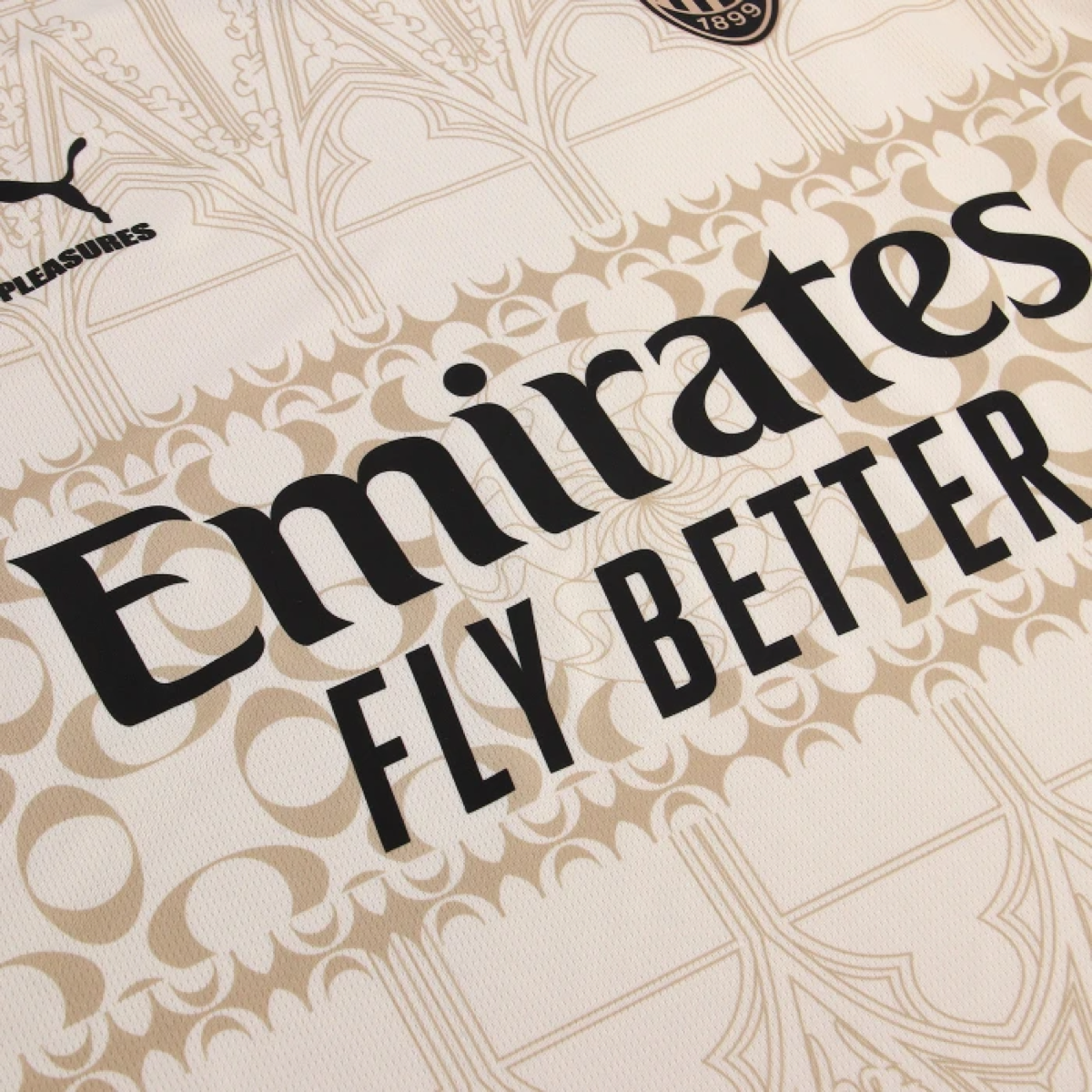 2023-24 AC Milan x Pleasures Kit Special Edition Beige