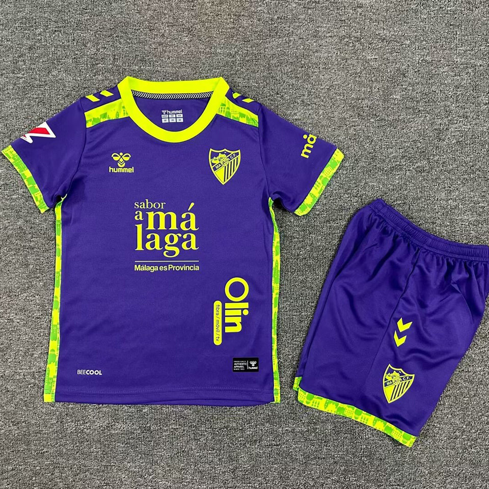 2024/25 Malaga Away Short Sleeve Kids' Jersey