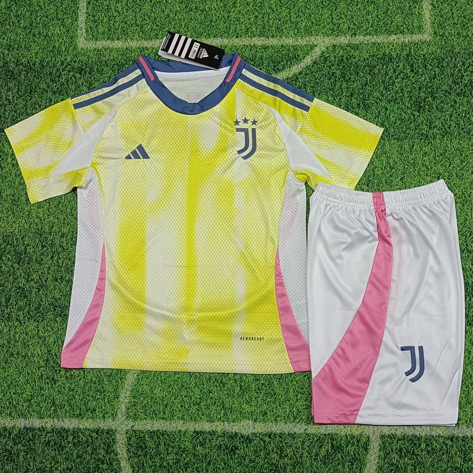 2024/25 Juventus Away Short Sleeve Kids' Jersey
