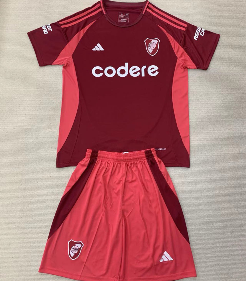 2024/25 River Plate Away Short Sleeve Kids Jersey