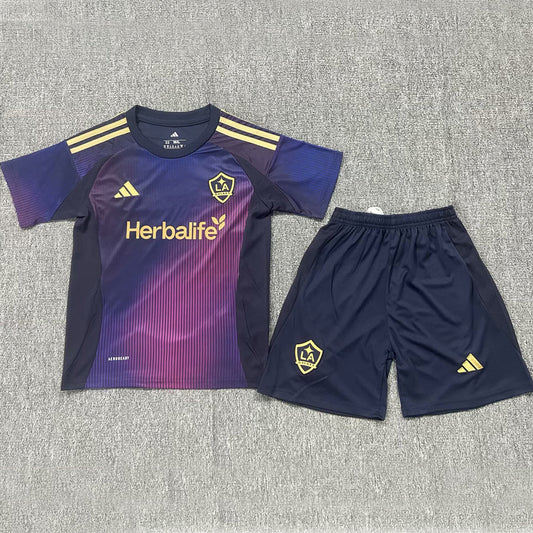 2025/26 LA Galaxy Away Short Sleeve Kids Jersey