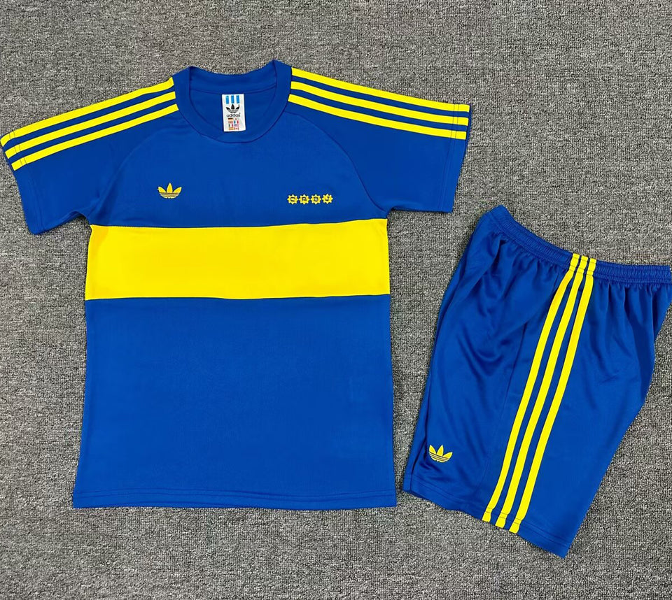 1981 Boca Juniors Home Short Sleeve Retro Jersey