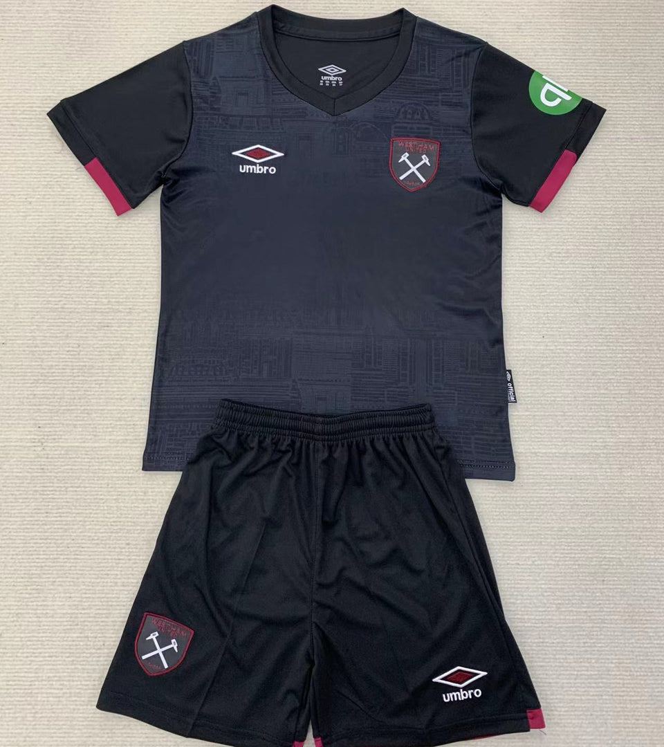 2024/25 West Ham Away Short Sleeve Kids' Jersey