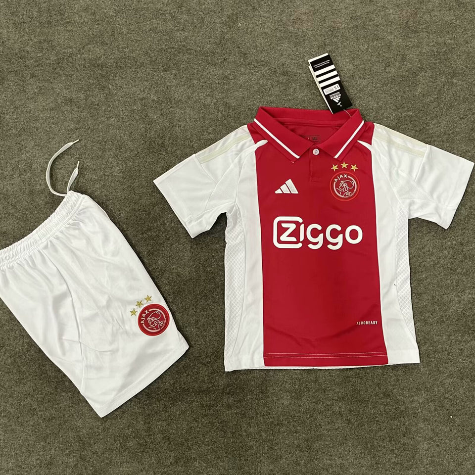 2024/25 Ajax Home Short Sleeve Jersey for Kids
