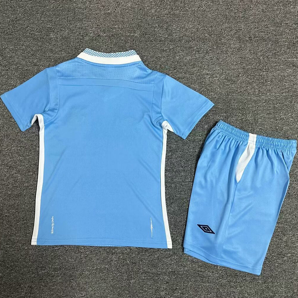 2011/12 Manchester City Home Short Sleeve Retro Kids Jersey
