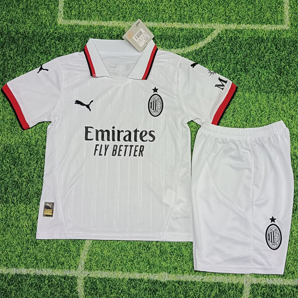 2024/25 AC Milan Away Short Sleeve Kids' Jersey
