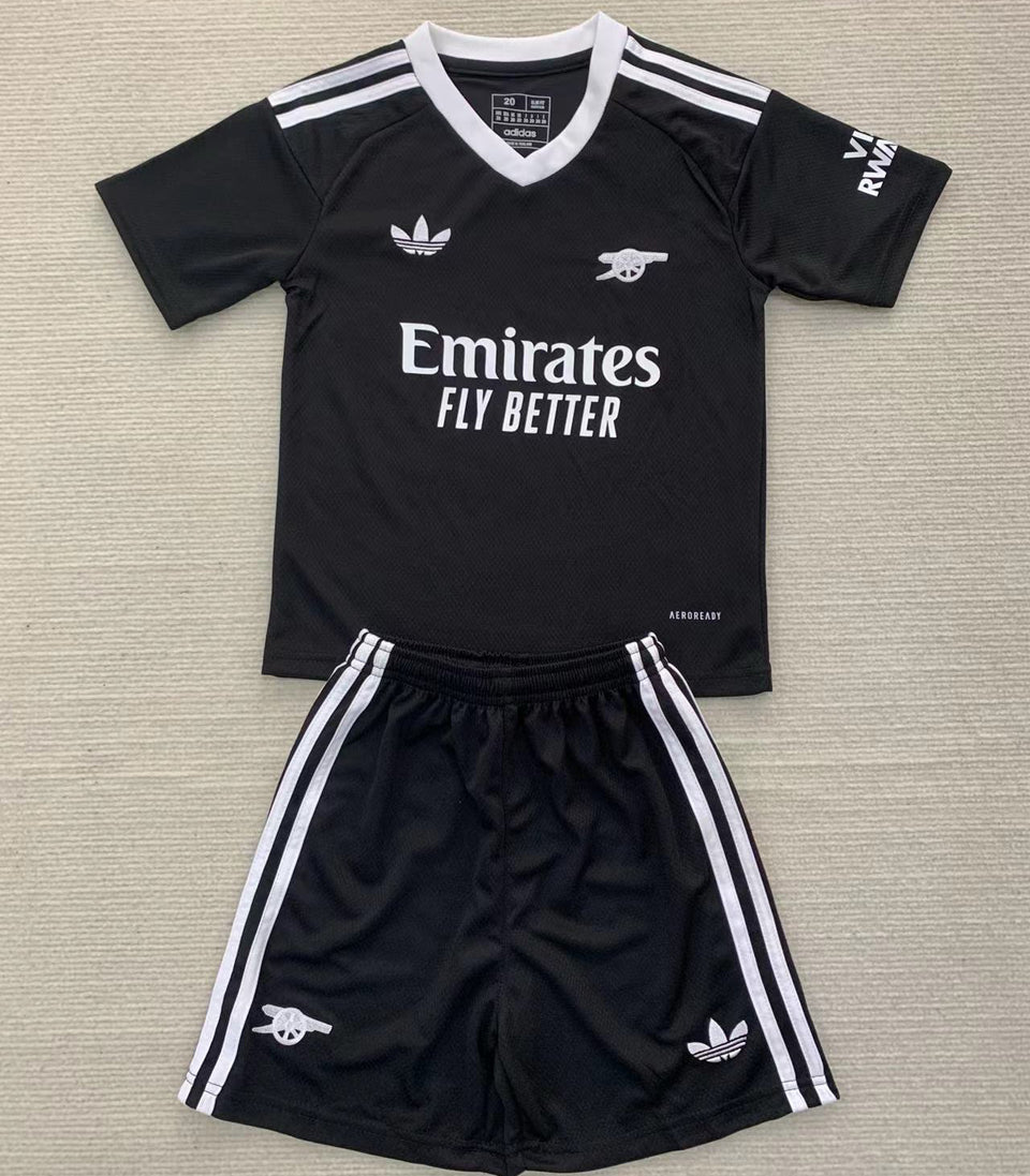 2024/25 Arsenal Goalkeeper Short Sleeve Jersey for Kids