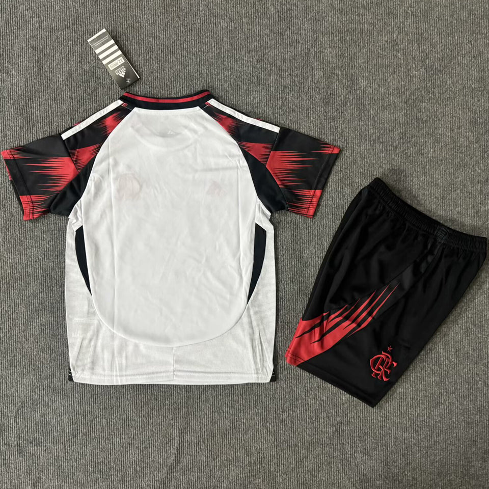 2025/26 Flamengo Away Short Sleeve Kids' Jersey