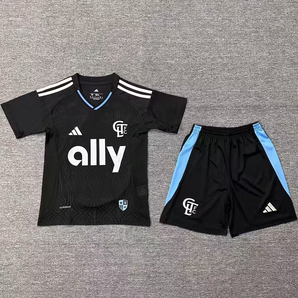 2025/26 Charlotte Away Short Sleeve Kids Jersey