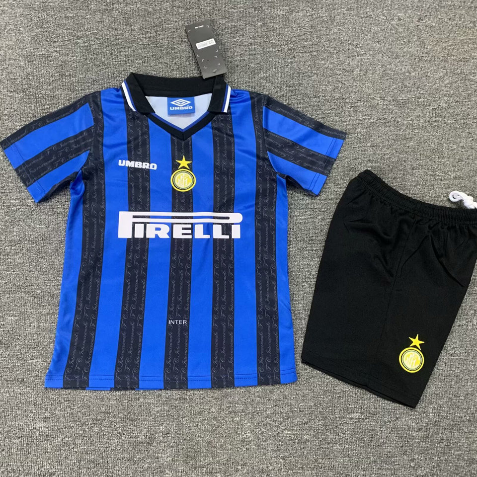 1997/98 Inter Milan Home Short Sleeve Retro Kids Jersey