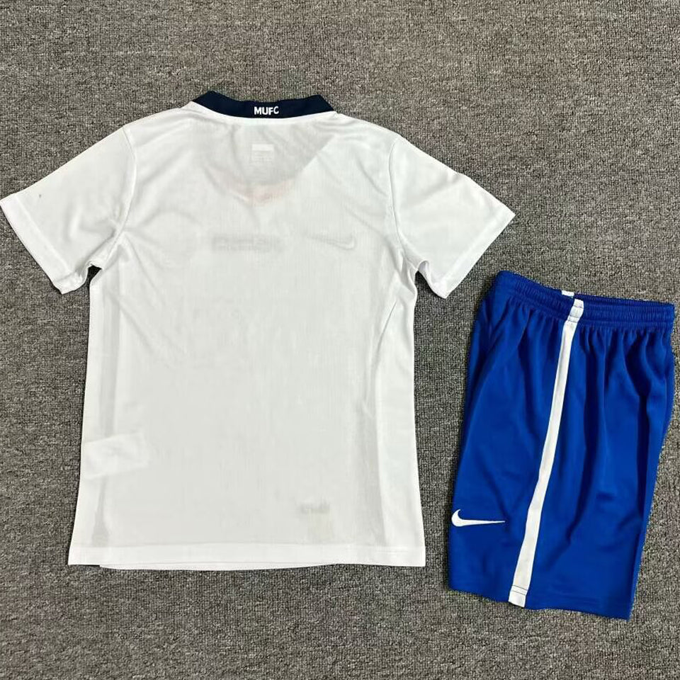 2008/09 Manchester United Away Short Sleeve Retro Kids Jersey