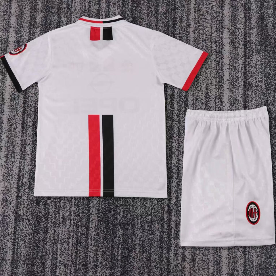 1996/97 AC Milan Away Short Sleeve Retro Kids Jersey