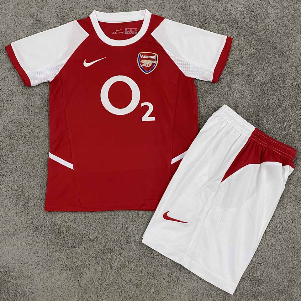 2002/04 Arsenal Home Short Sleeve Retro Kids Jersey