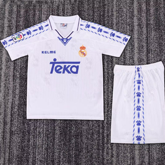 1966/97 Real Madrid Home Short Sleeve Retro Kids Jersey