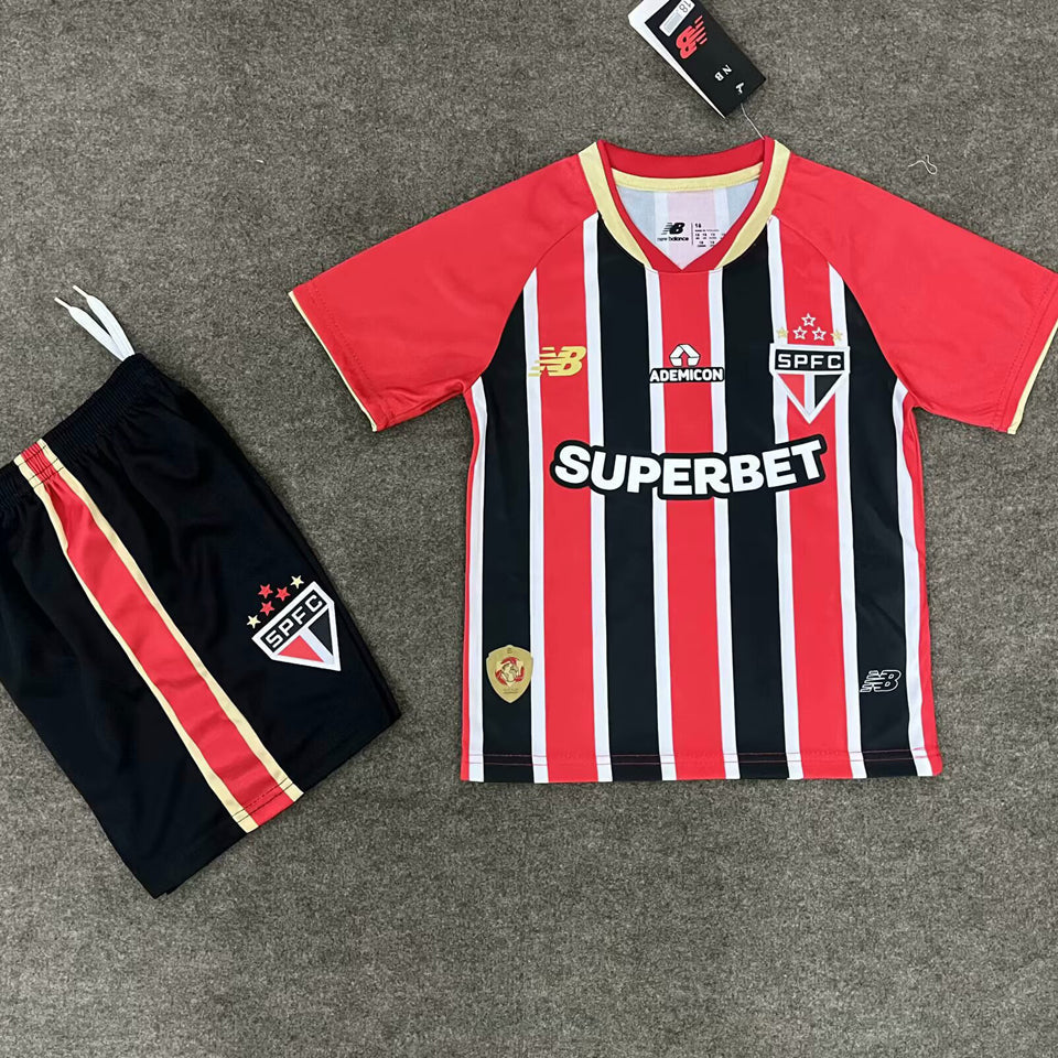 2025/26 Sao Paulo Away Short Sleeve Kids' Jersey