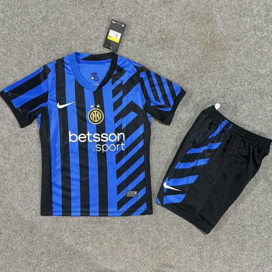 2024/25 Inter Milan Home Short Sleeve Jersey for Kids