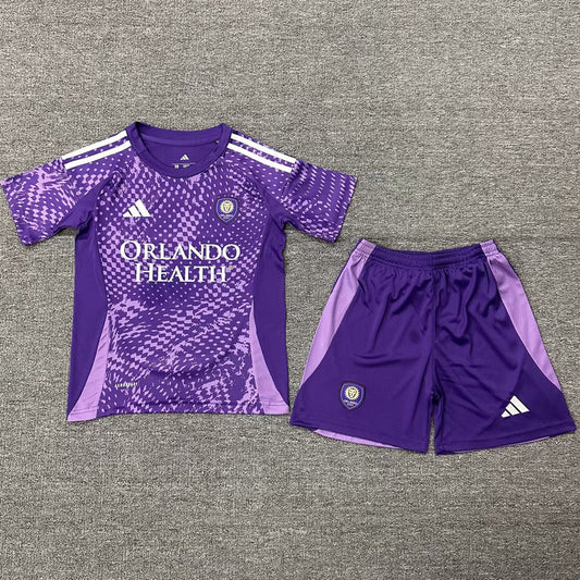 2025/26 Orlando City Home Short Sleeve Kids Jersey
