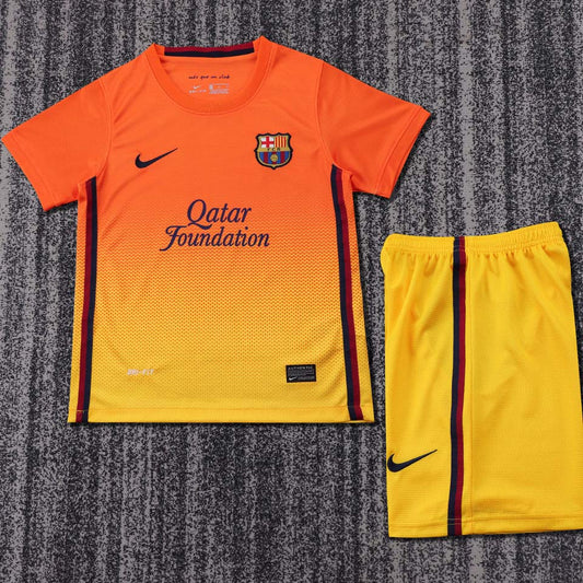 2012/13 Barcelona Away Short Sleeve Retro Kids Jersey