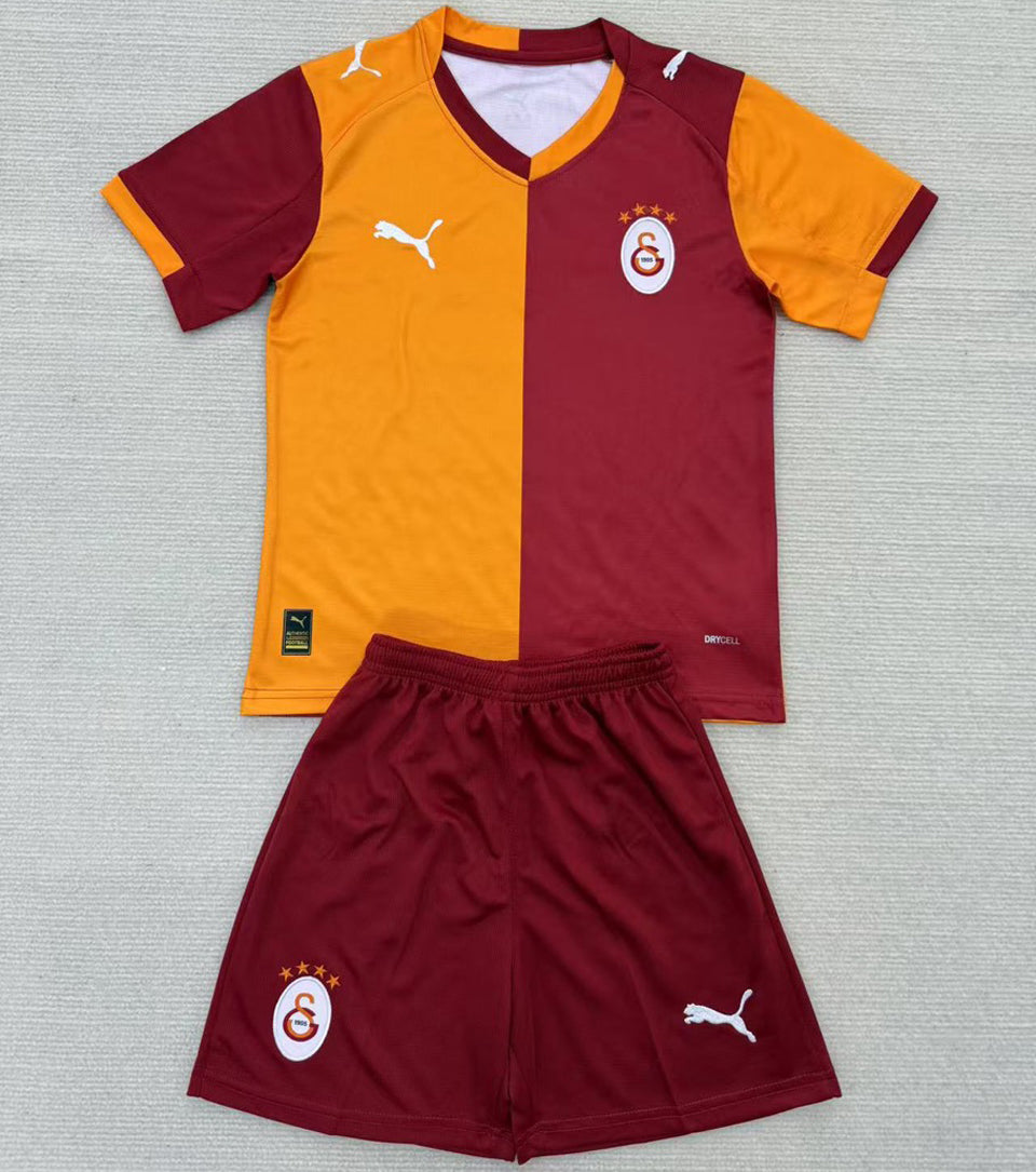 2025/26 Galatasaray Home Short Sleeve Kids Jersey
