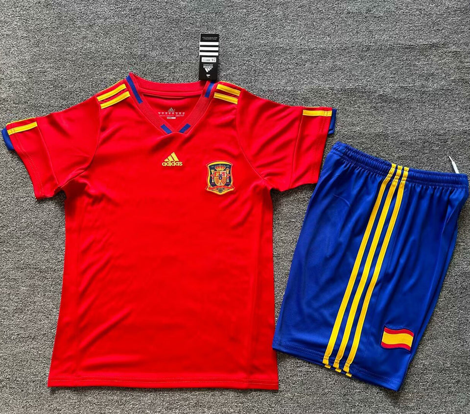 2010 Spain Home Children's Retro Teams